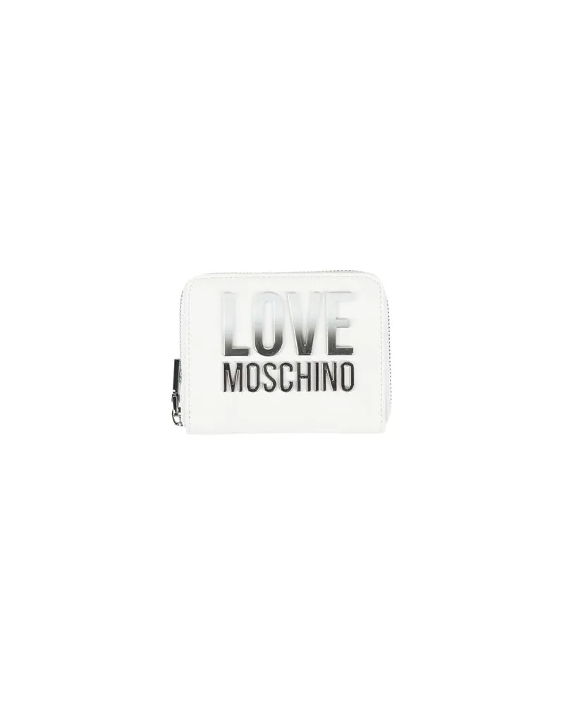 Moschino Kleinlederwaren - Brieftaschenauf YOOX.COM Weiß