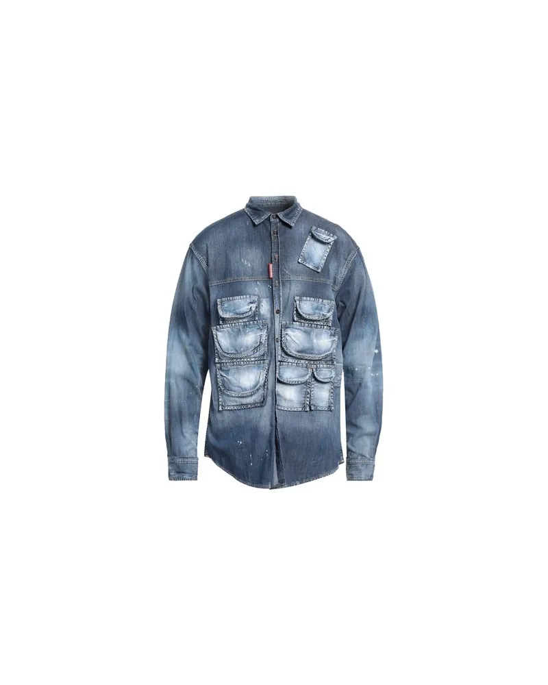 Dsquared2 TOPS - Jeanshemdenauf YOOX.COM Blau