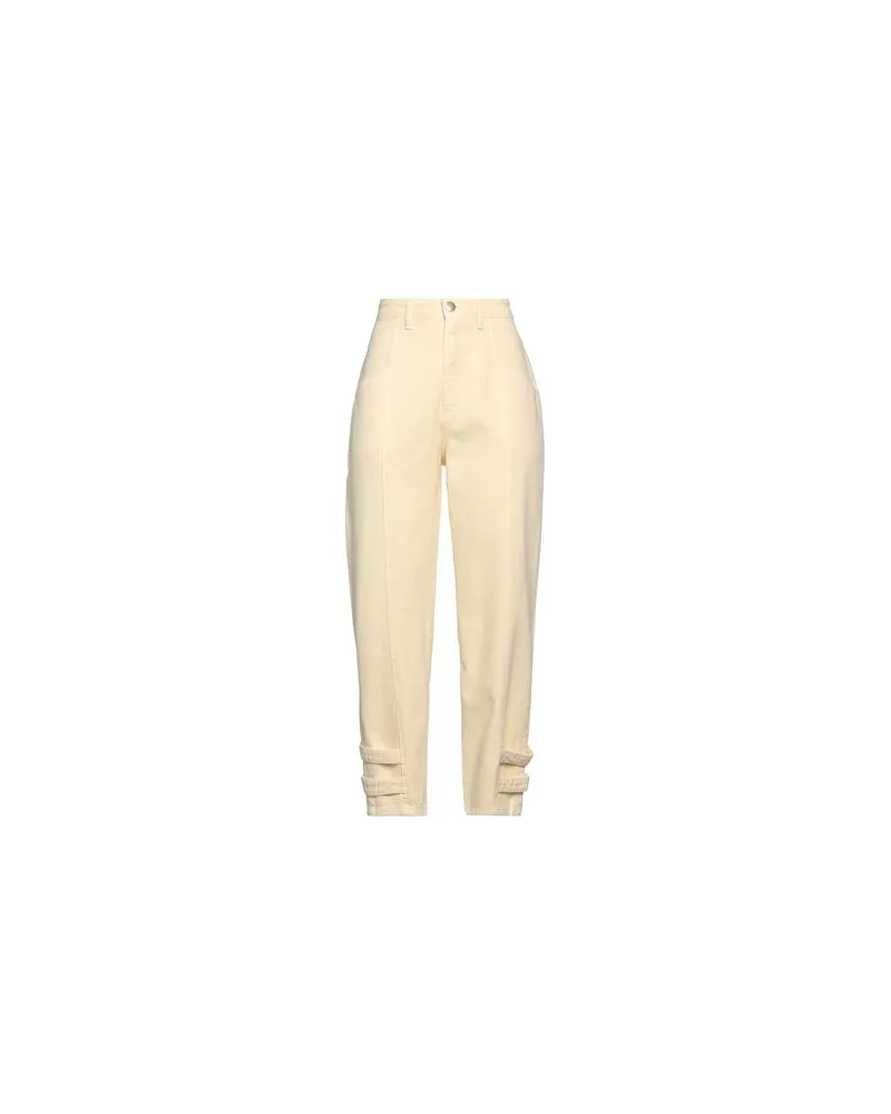 MVP Wardrobe HOSEN & RÖCKE - Hosenauf YOOX.COM Pastellgelb