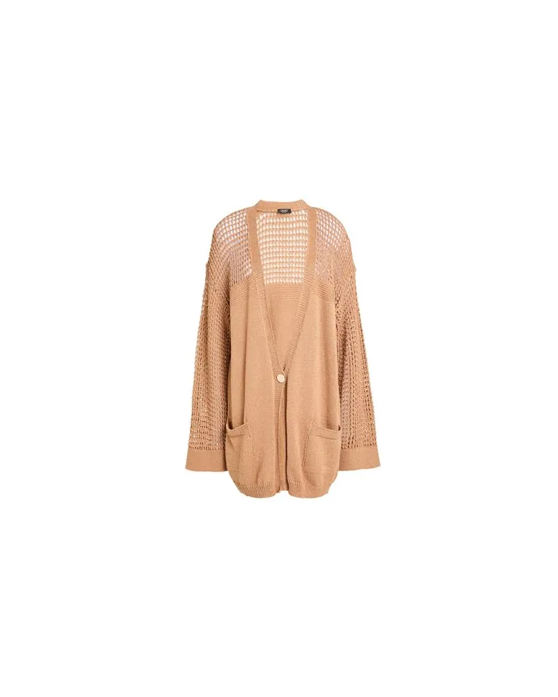 Liu Jo STRICKWAREN - Strickjackenauf YOOX.COM Kamel