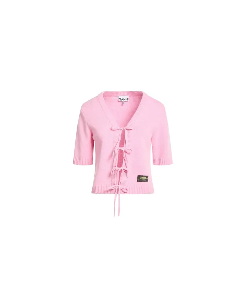 Ganni STRICKWAREN - Strickjackenauf YOOX.COM Rosa