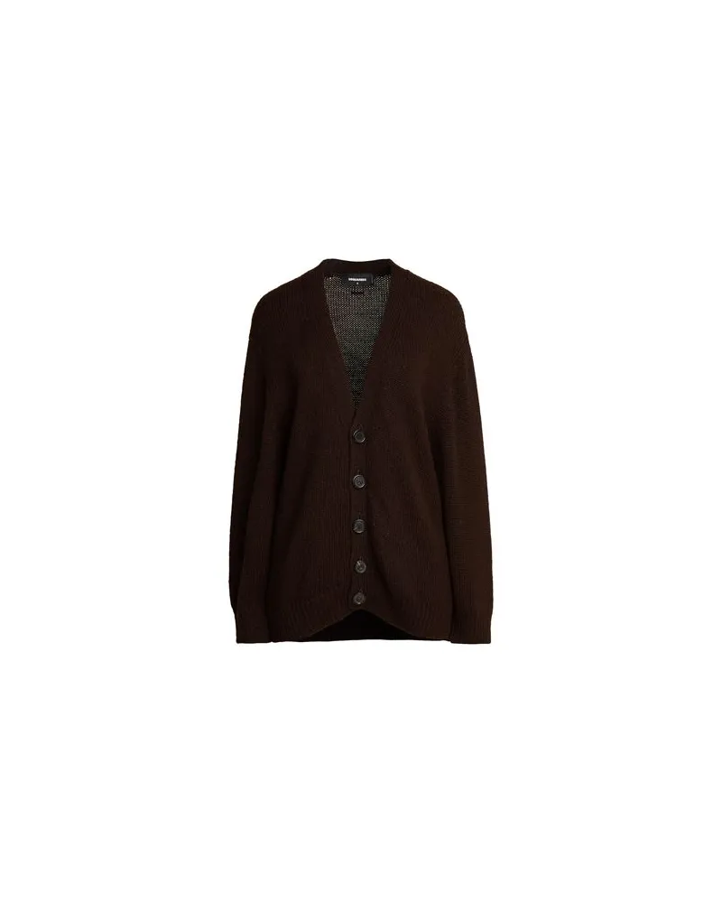 Dsquared2 STRICKWAREN - Strickjackenauf YOOX.COM Schokobraun