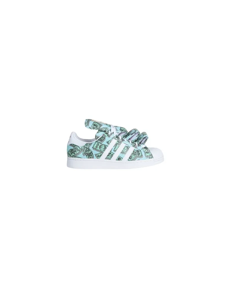 adidas Jeremy Scott Money Print Superstar Shoes - SCHUHE - Sneakersauf YOOX.COM Himmelblau