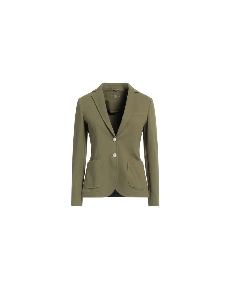 CIRCOLO 1901 ANZÜGE und CO-ORDS - Blazersauf YOOX.COM Militärgrün