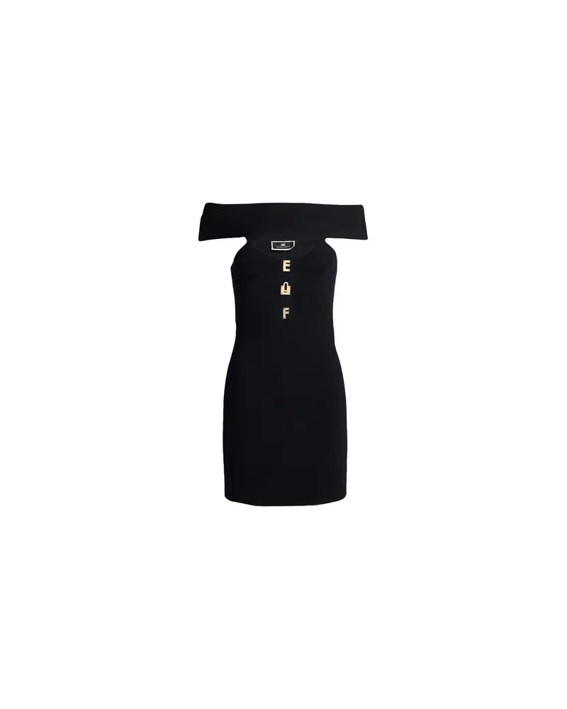 Elisabetta Franchi KLEIDER - Mini-Kleiderauf YOOX.COM Schwarz