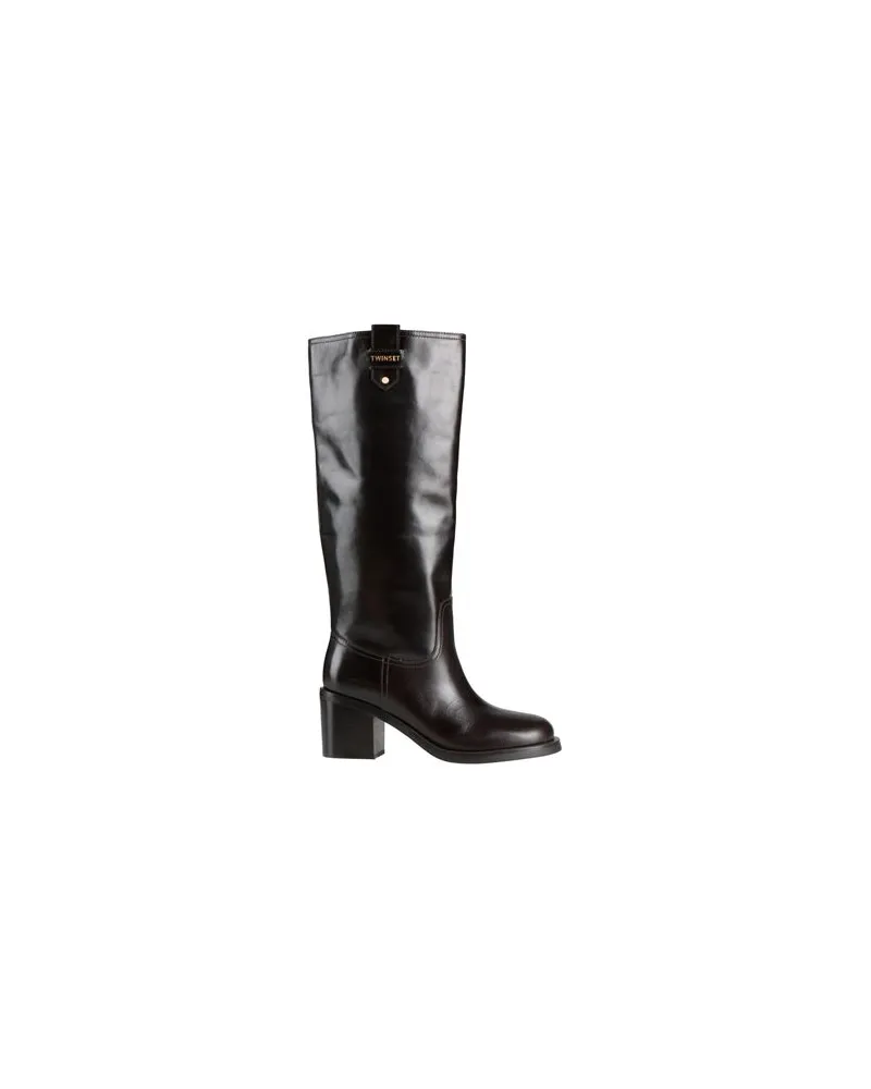 Twin-Set SCHUHE - Stiefelauf YOOX.COM Dunkelbraun