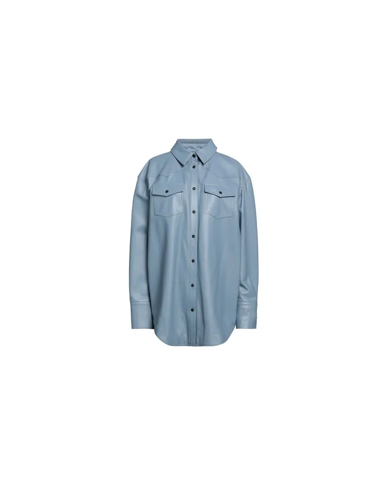 THE MANNEI TOPS - Hemdenauf YOOX.COM Hellblau