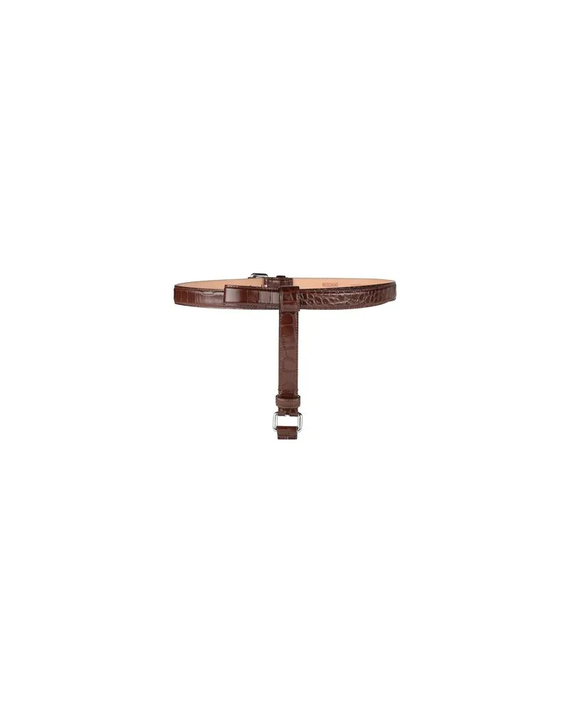 Moschino Kleinlederwaren - Gürtelauf YOOX.COM Schokobraun