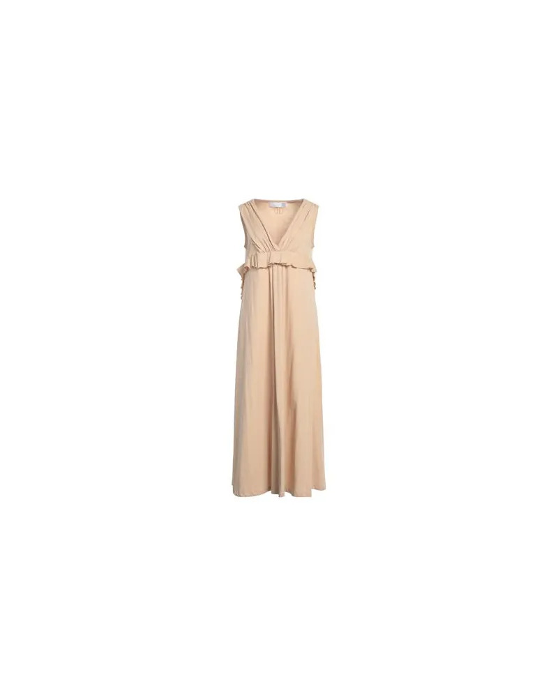 DOUUOD KLEIDER - Maxi-Kleiderauf YOOX.COM Sand