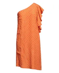 L'Autre Chose Midi-Kleid Orange