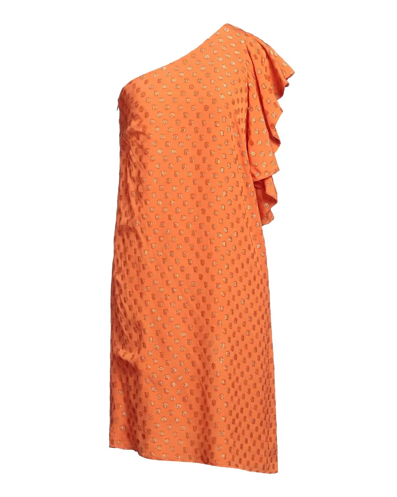 L'Autre Chose Midi-Kleid Orange