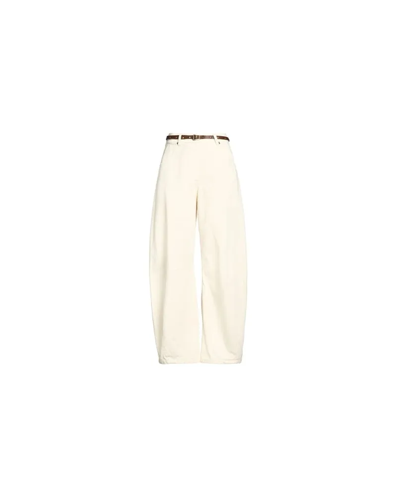 Motel HOSEN & RÖCKE - Hosenauf YOOX.COM Cremeweiß