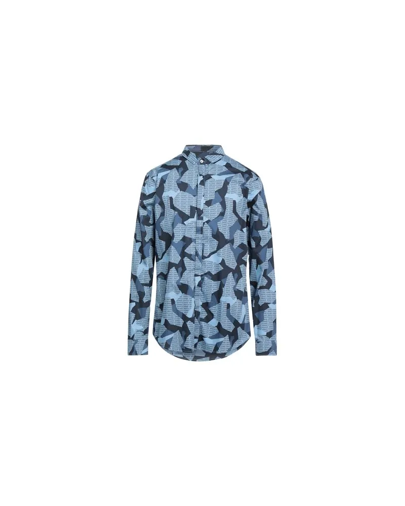 Armani Exchange TOPS - Hemdenauf YOOX.COM Blau