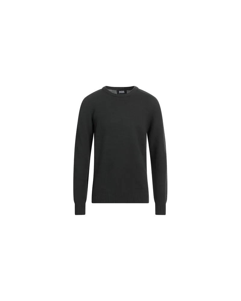 Alpha Studio STRICKWAREN - Pulloverauf YOOX.COM Dunkelgrün