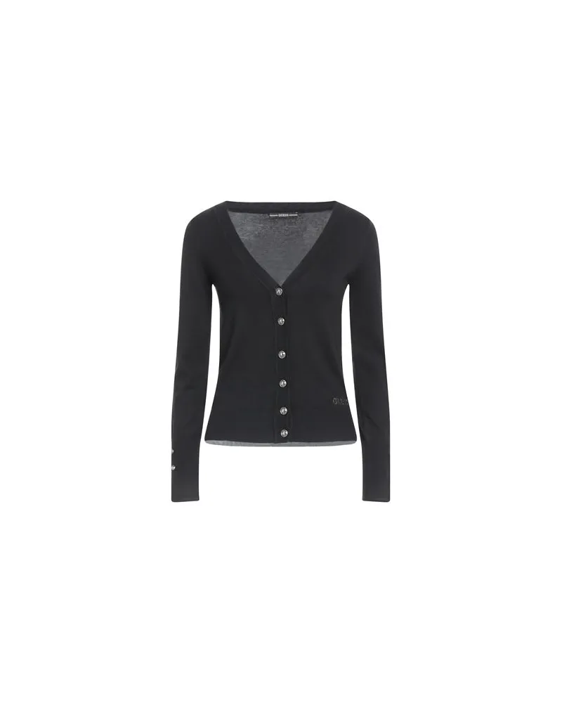 Guess STRICKWAREN - Strickjackenauf YOOX.COM Schwarz