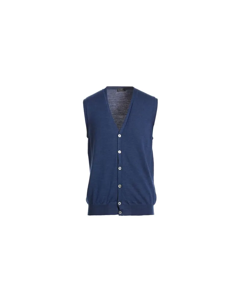 BARBA STRICKWAREN - Strickjackenauf YOOX.COM Blau