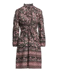 Antik Batik Mini-Kleid Schwarz