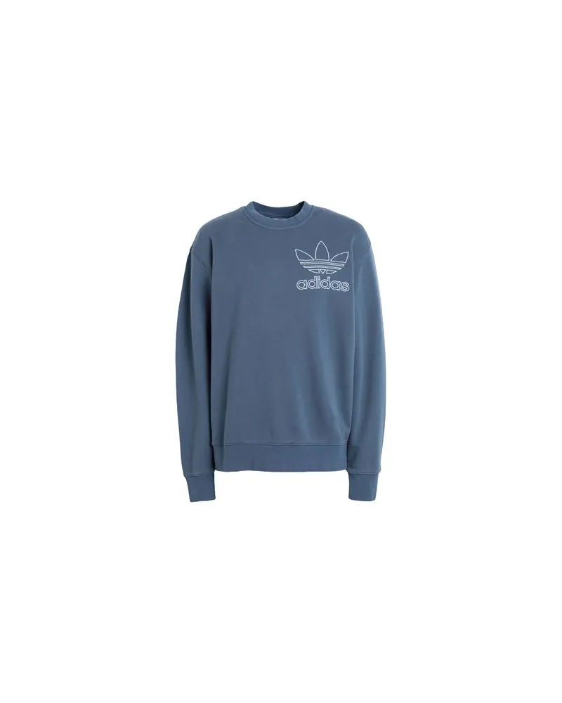 adidas OUTL TREF CREW  - TOPS - Sweatshirtsauf YOOX.COM Taubenblau