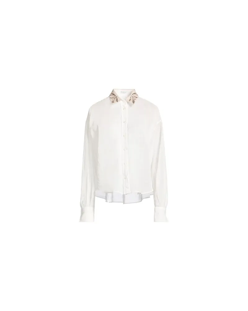 Brunello Cucinelli TOPS - Hemdenauf YOOX.COM Weiß