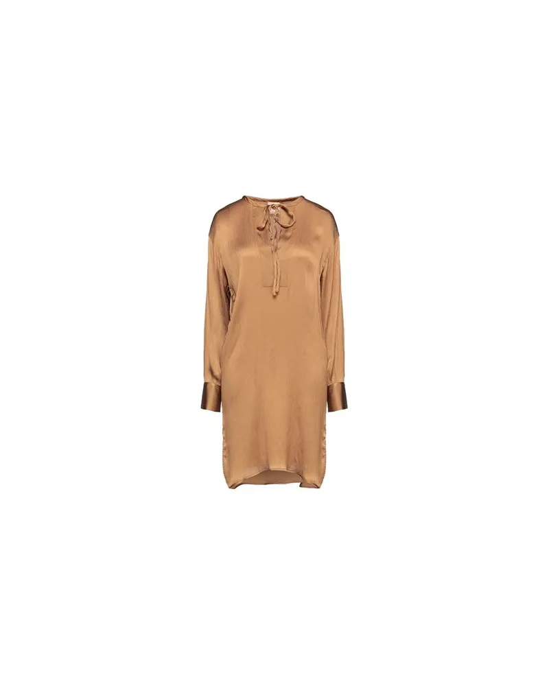 NUDE KLEIDER - Mini-Kleiderauf YOOX.COM Kamel