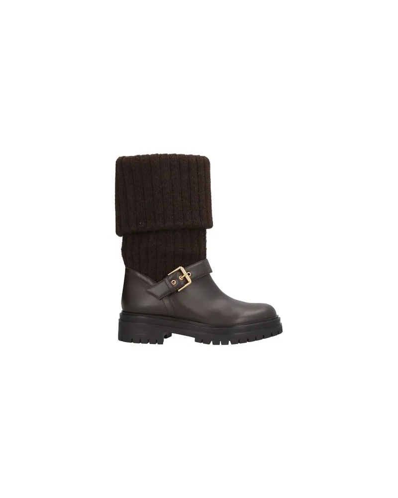 Gianvito Rossi SCHUHE - Stiefelettenauf YOOX.COM Dunkelbraun