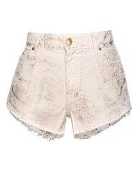 Pinko Jeansshorts Cremeweiß