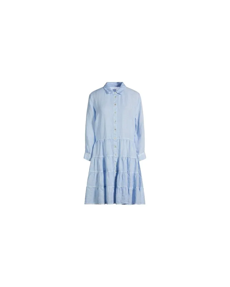 120% Lino KLEIDER - Mini-Kleiderauf YOOX.COM Himmelblau