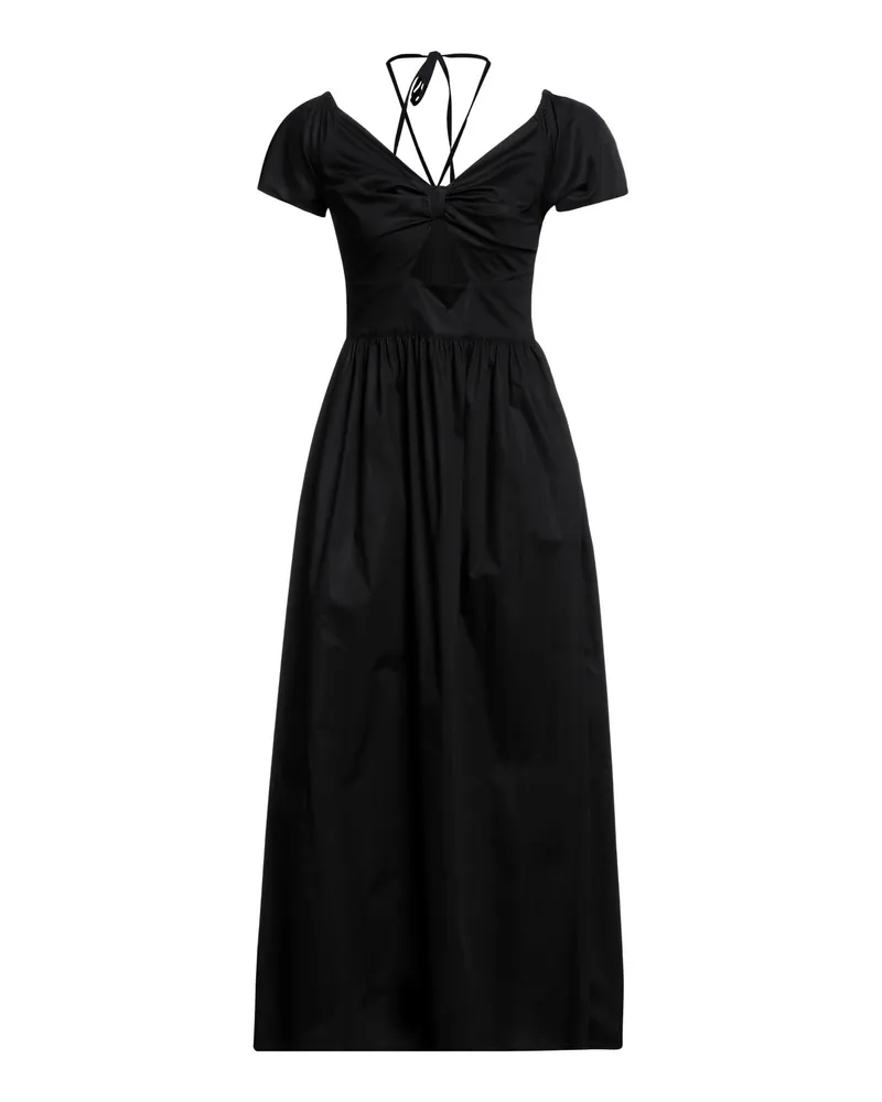 Twin-Set Midi-Kleid Schwarz