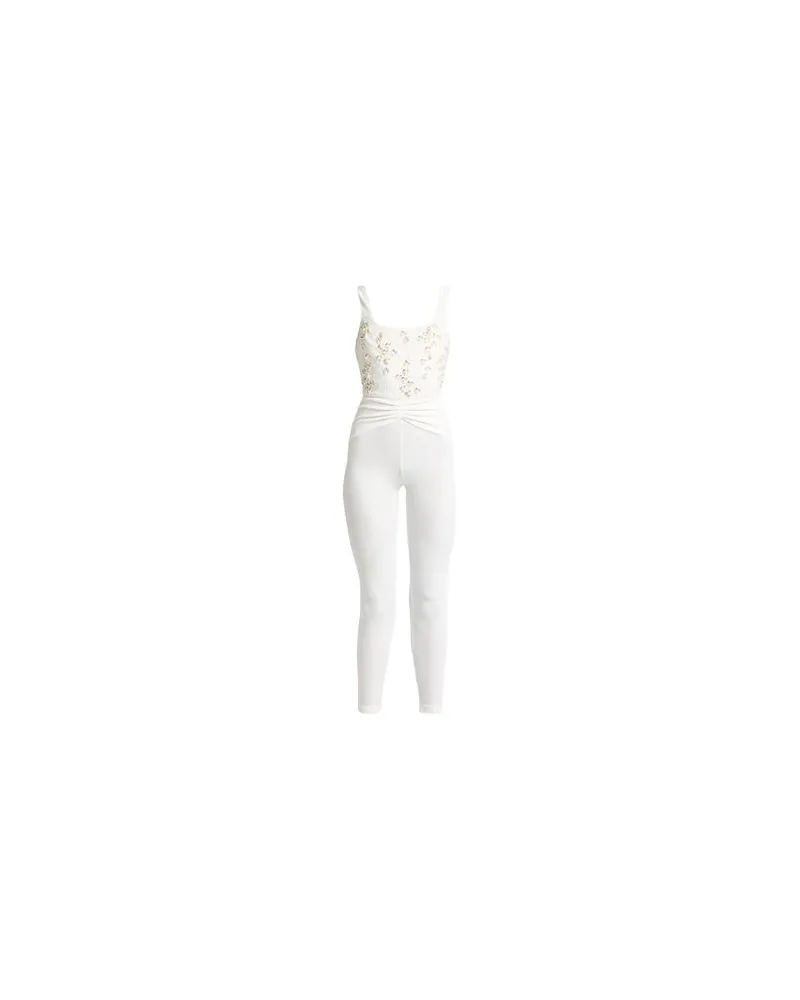 Elisabetta Franchi OVERALLS - Jumpsuitsauf YOOX.COM Weiß