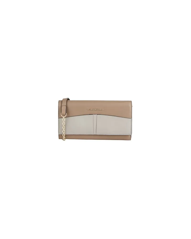 Piquadro Kleinlederwaren - Portemonnaies mit Tragriemenauf YOOX.COM Beige