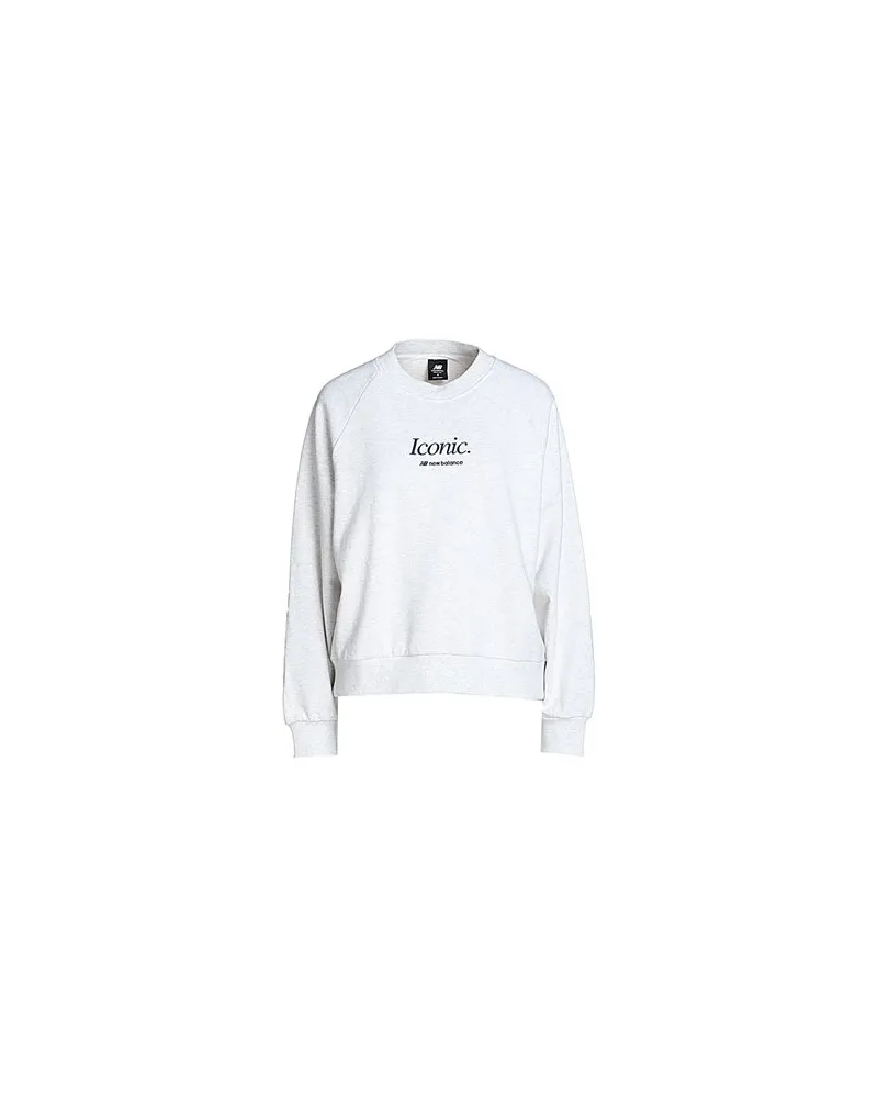 New Balance Athletics Icono-Graphic Crew Sweatshirt  - TOPS - Sweatshirtsauf YOOX.COM Hellgrau