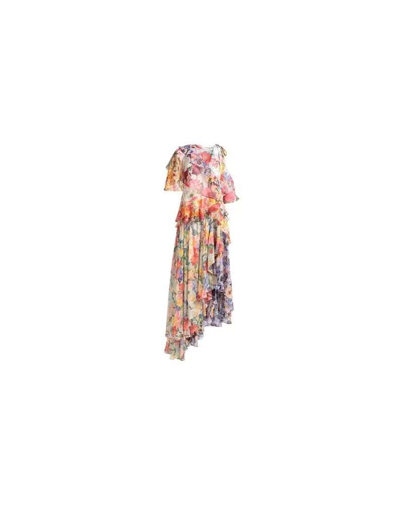 Zimmermann KLEIDER - Midi-Kleiderauf YOOX.COM Elfenbein
