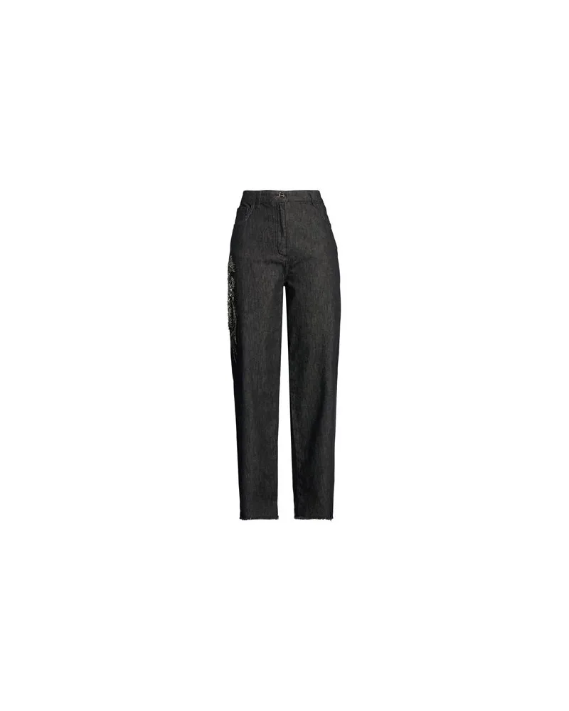 Blumarine HOSEN & RÖCKE - Jeanshosenauf YOOX.COM Schwarz