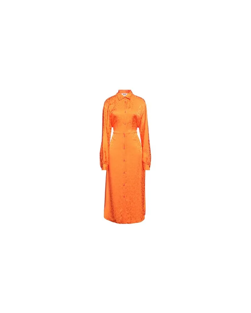 MSGM KLEIDER - Maxi-Kleiderauf YOOX.COM Orange