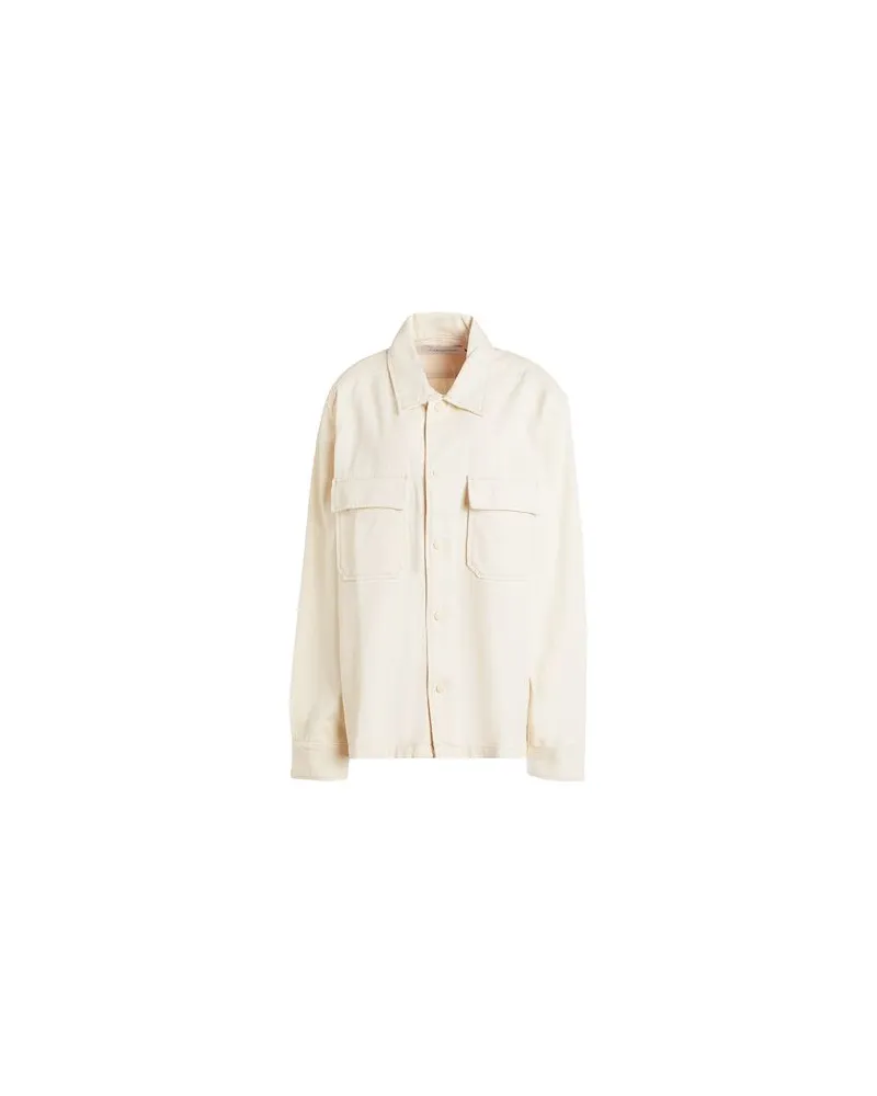 Calvin Klein TOPS - Jeanshemdenauf YOOX.COM Elfenbein