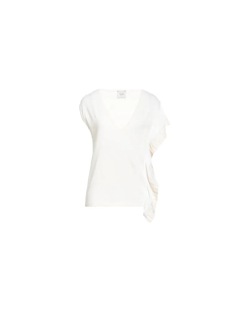 ALYSI STRICKWAREN - Pulloverauf YOOX.COM Cremeweiß