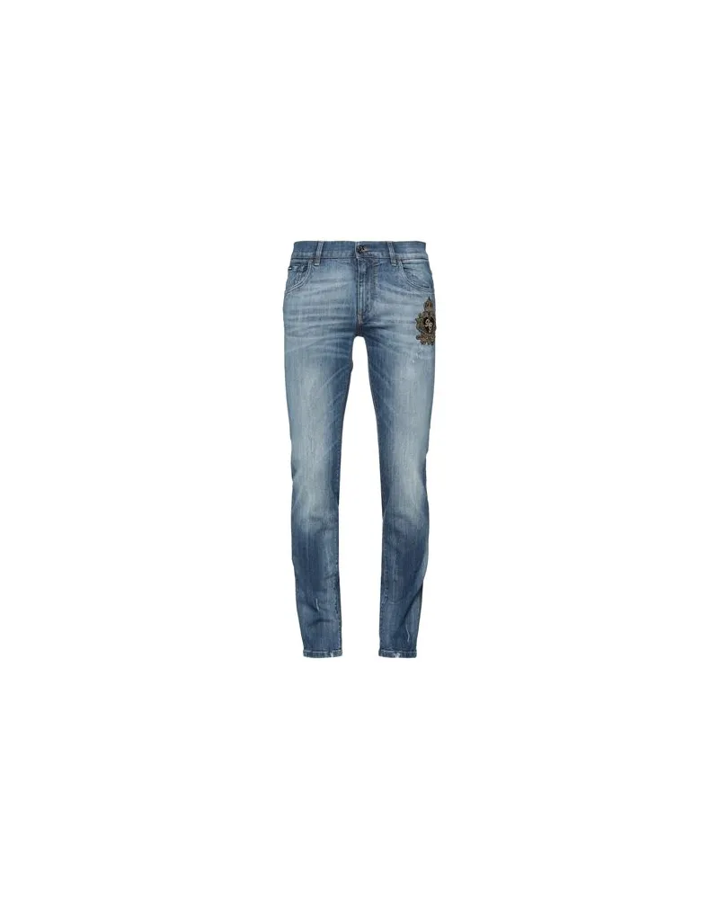 Dolce & Gabbana HOSEN & RÖCKE - Jeanshosenauf YOOX.COM Blau