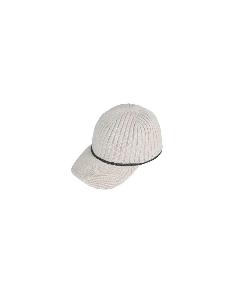 Brunello Cucinelli ACCESSOIRES - Mützen & Hüteauf YOOX.COM Hellgrau