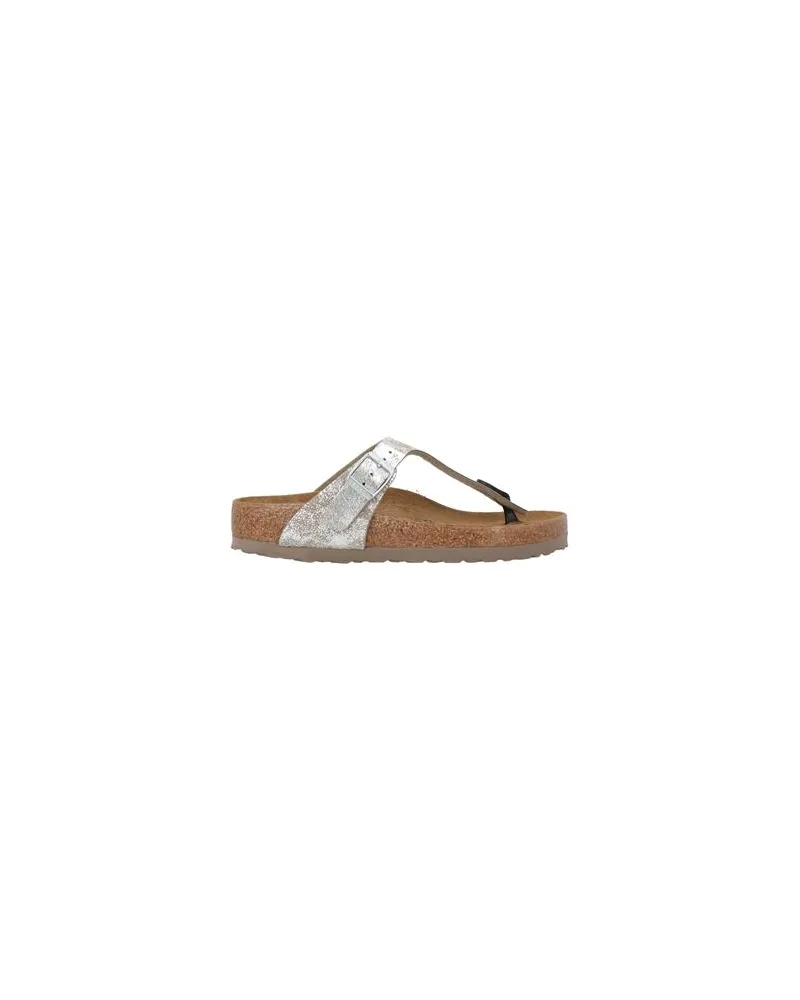 Birkenstock SCHUHE - Zehentrennerauf YOOX.COM Silber