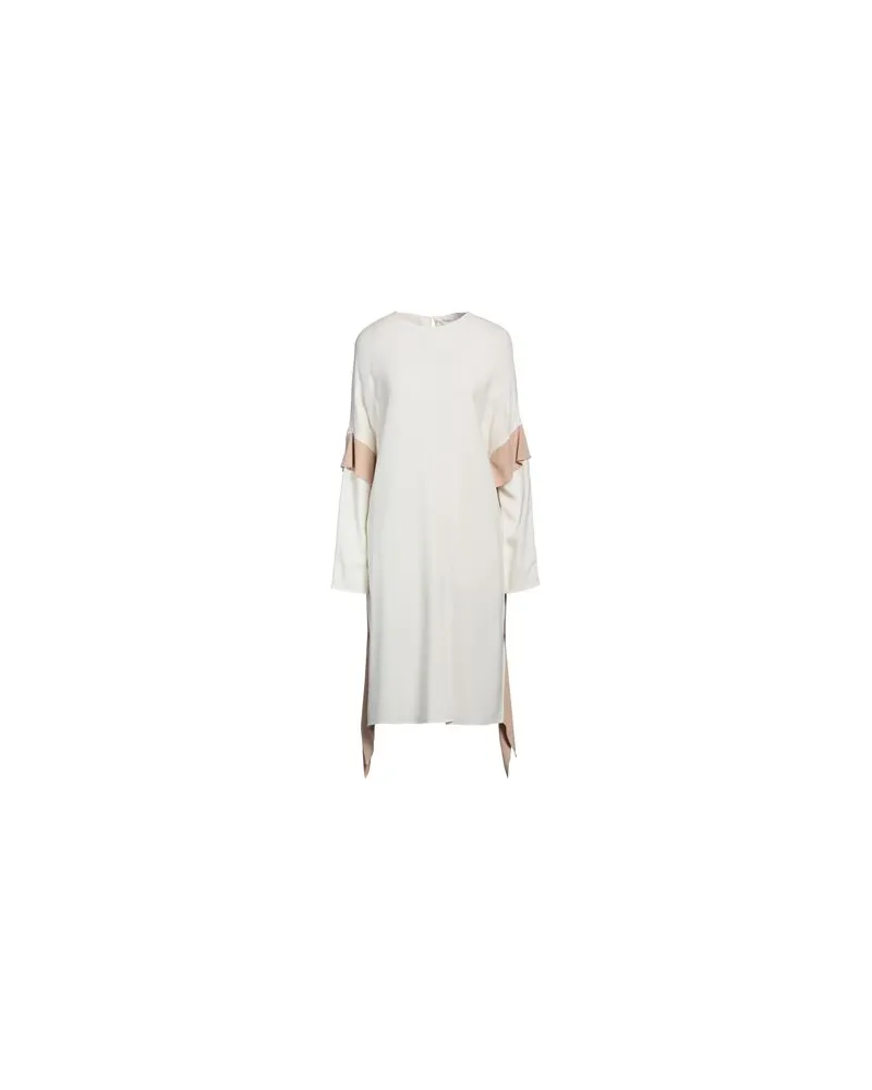 AGNONA KLEIDER - Midi-Kleiderauf YOOX.COM Cremeweiß