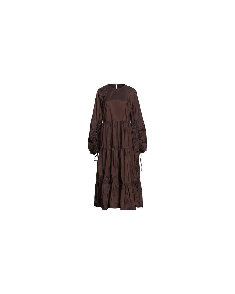Maliparmi KLEIDER - Midi-Kleiderauf YOOX.COM Dunkelbraun