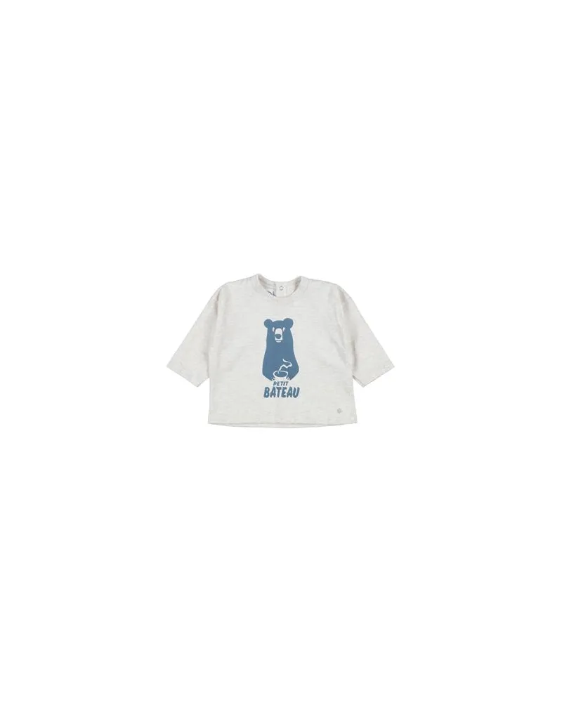 Petit Bateau TOPS - T-shirtsauf YOOX.COM Hellgrau