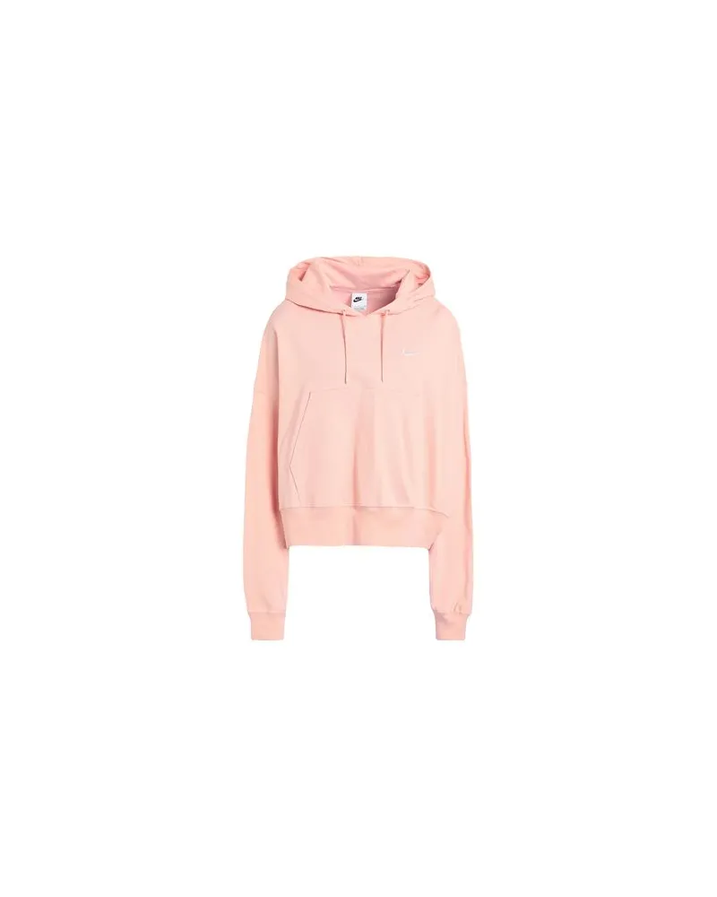 Nike Sportswear Women's Oversized Jersey Pullover Hoodie  - TOPS - Sweatshirtsauf YOOX.COM Rosa
