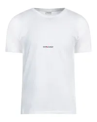 Saint Laurent T-shirts Weiß