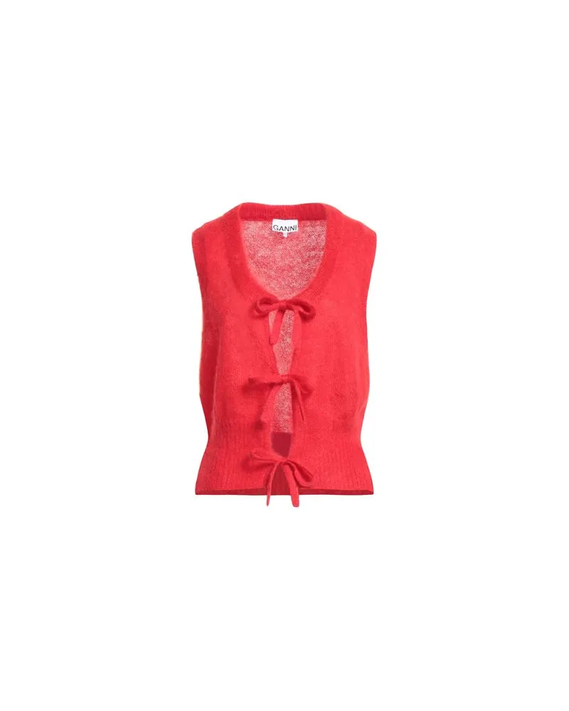 Ganni STRICKWAREN - Strickjackenauf YOOX.COM Tomatenrot
