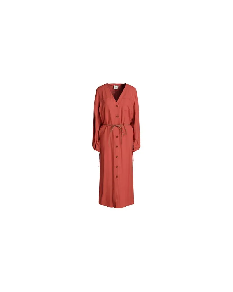 ALYSI KLEIDER - Midi-Kleiderauf YOOX.COM Lachs