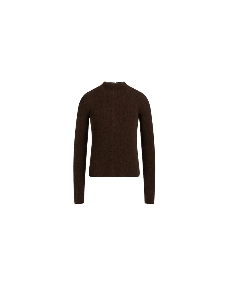 Rick Owens STRICKWAREN - Rollkragenpulloverauf YOOX.COM Dunkelbraun