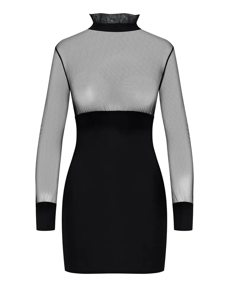 Maison Close Mini-Kleid Schwarz