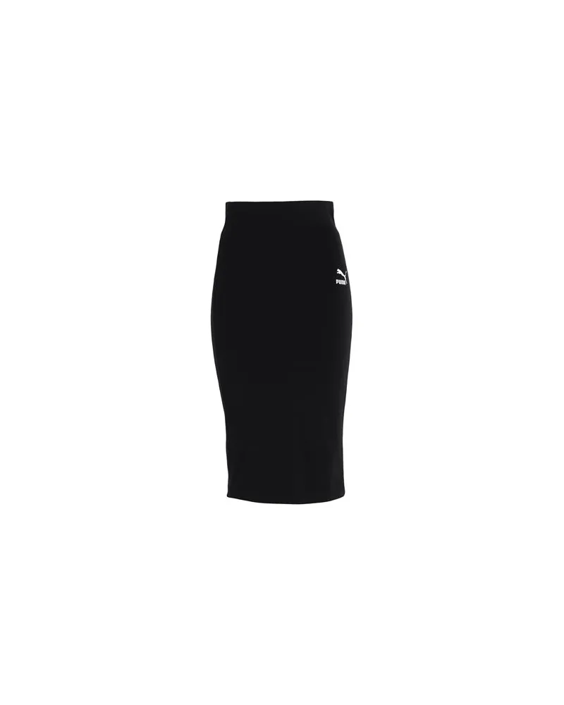 Puma T7 Long Skirt  - HOSEN & RÖCKE - Midi-Röckeauf YOOX.COM Schwarz