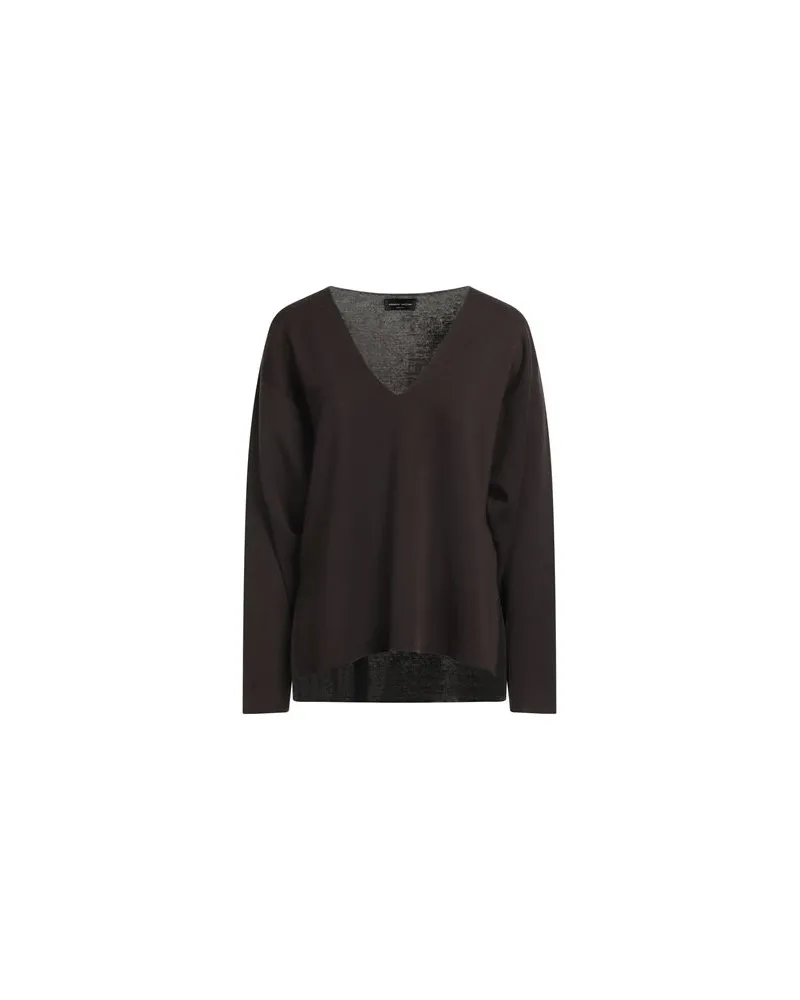 Roberto Collina STRICKWAREN - Pulloverauf YOOX.COM Dunkelbraun
